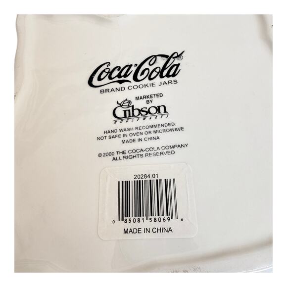 Coca Cola POLAR BEAR COOKIE JAR Work Of Art Gibson 2000 Coke Bottle Canister Lid - Picture 8 of 10